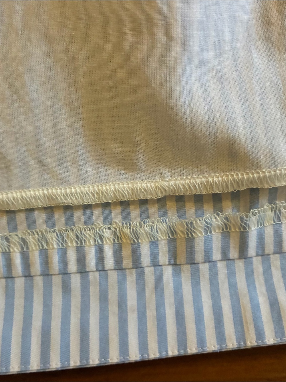 Vineyard Vines White Smocked Top with Light Blue Striped Skirt Dress - Picture 6 of 6